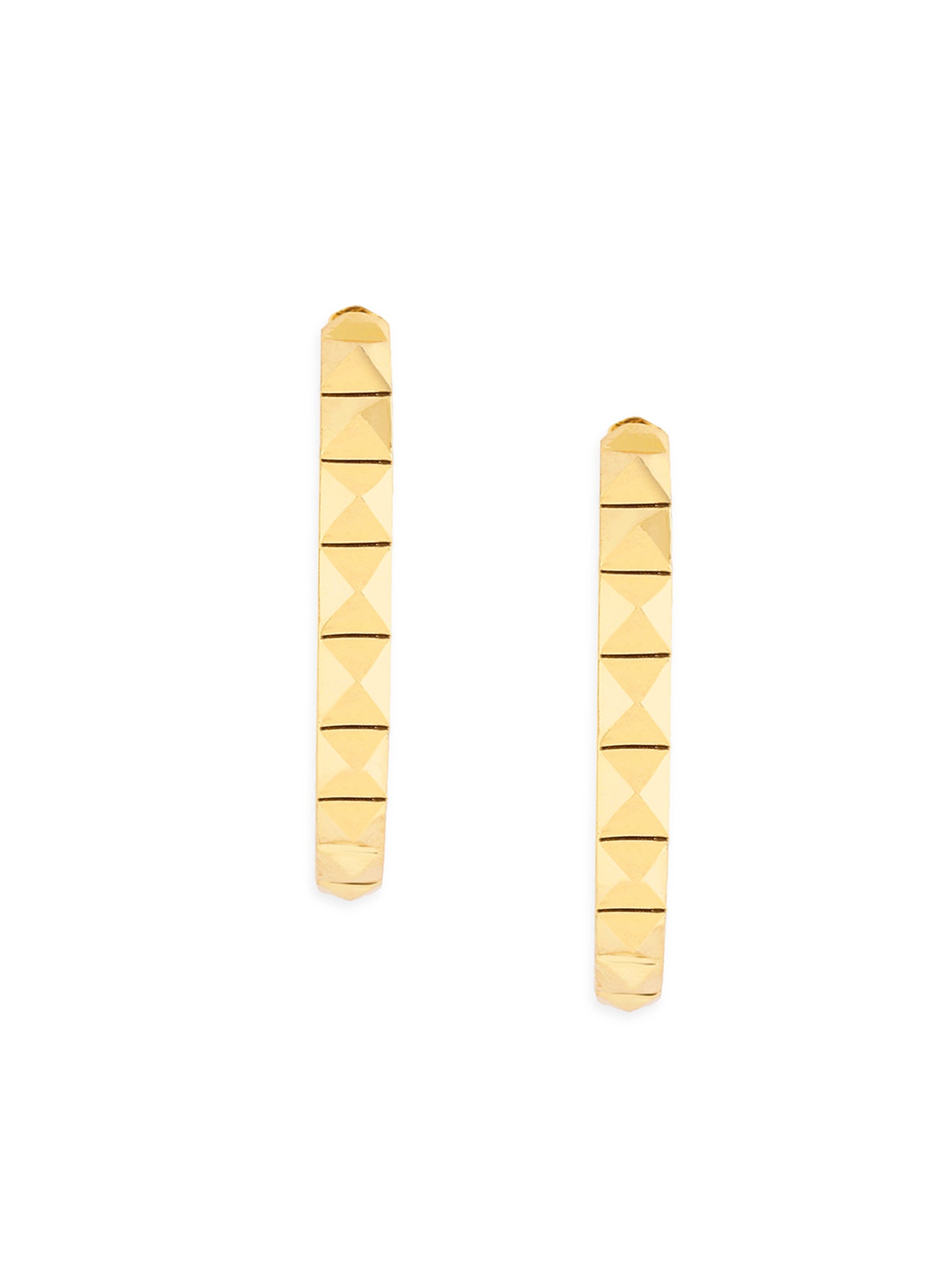 MINUTIAE Gold-Plated Hoop Earrings For Women's & Girl