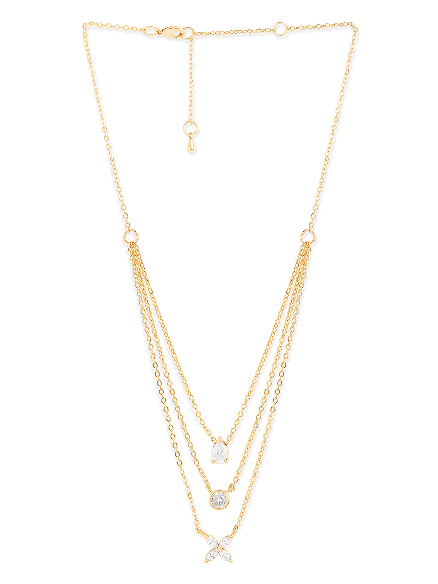 MINUTIAE Gold-Plated Layered Minimal Necklace