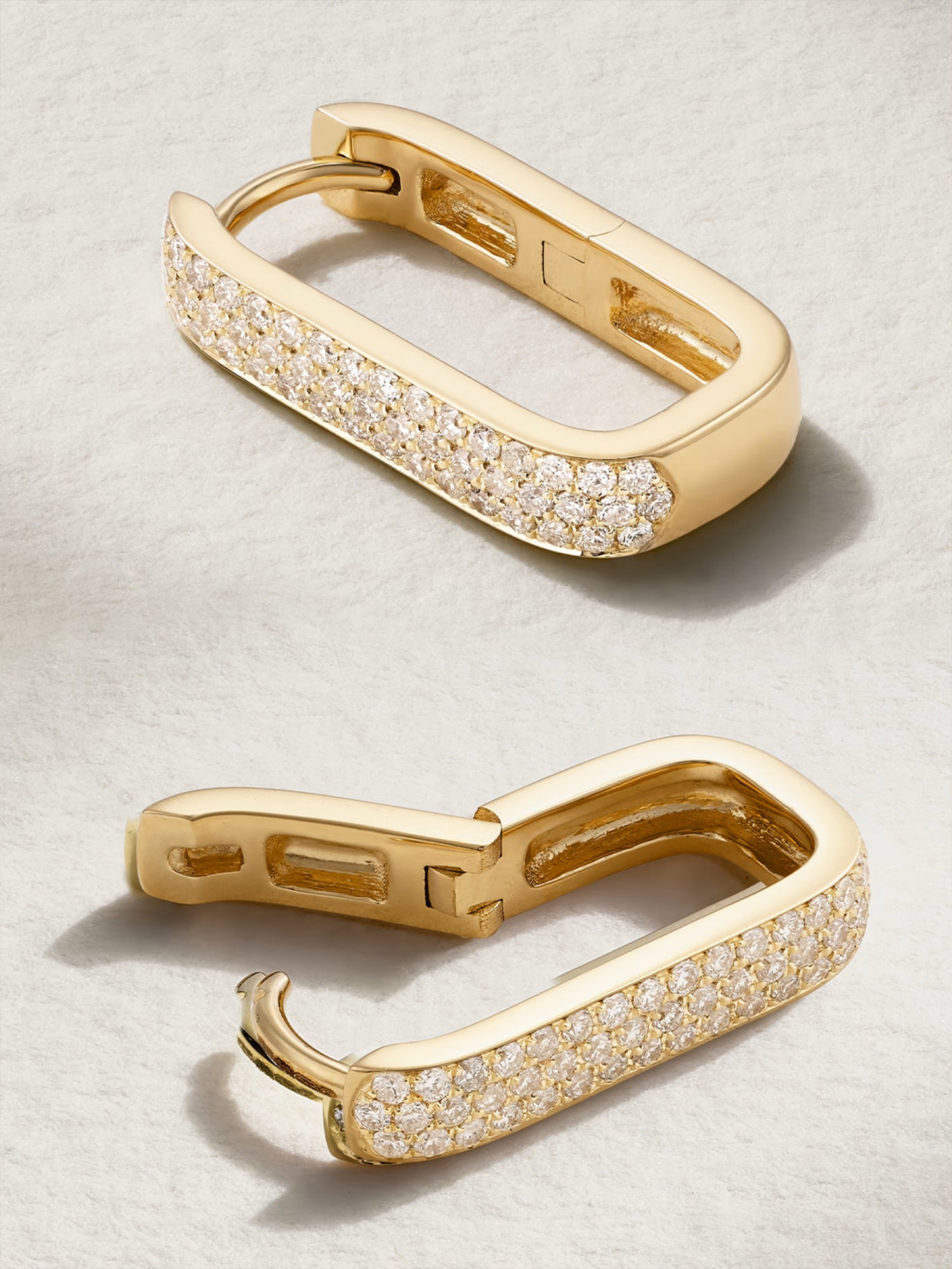 MINUTIAE Gold-Plated Contemporary Hoop Earrings For Women's & Girl