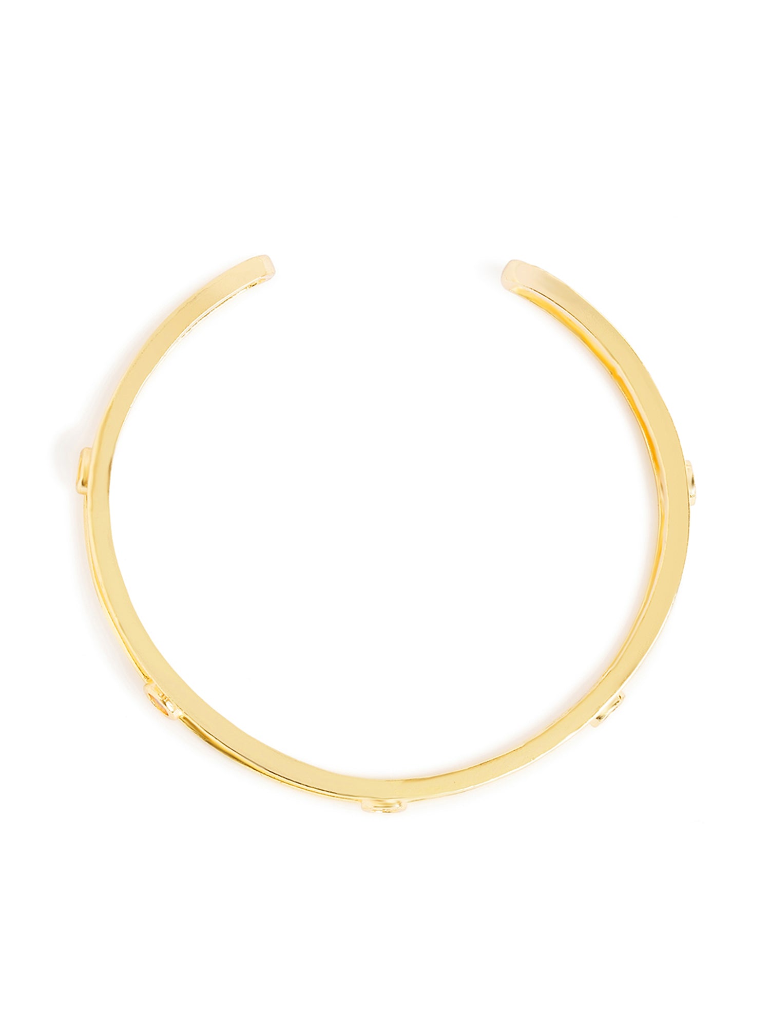MINUTIAE Brass Gold-Plated Cuff Bracelet