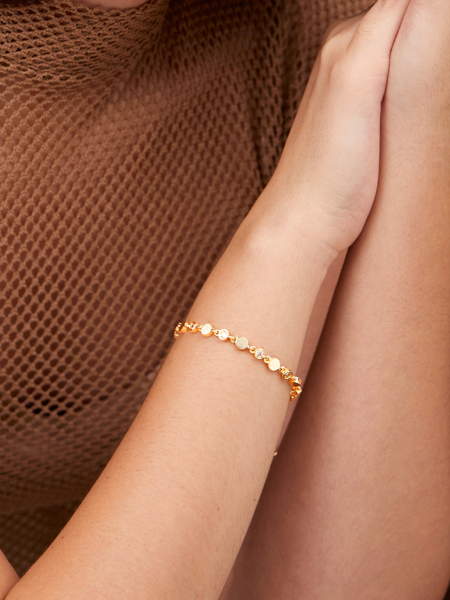 MINUTIAE Brass Gold-Plated Link Bracelet