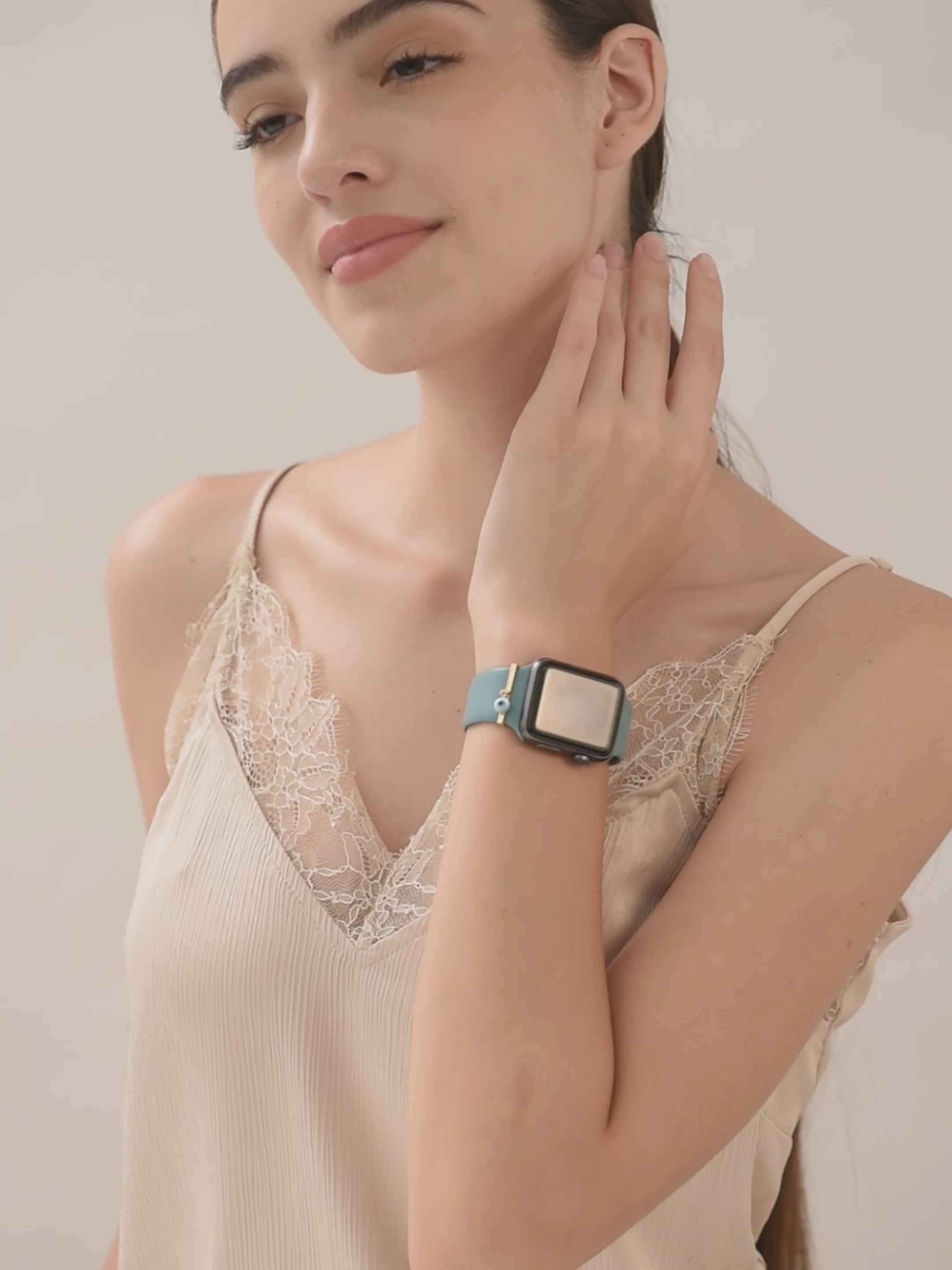 MINUTIAE Gold-Plated Gold Crystal Studded Mother Of Pearl Everyday Watch Charms