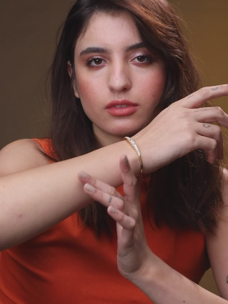 MINUTIAE Gold-Plated Cuff Bracelet