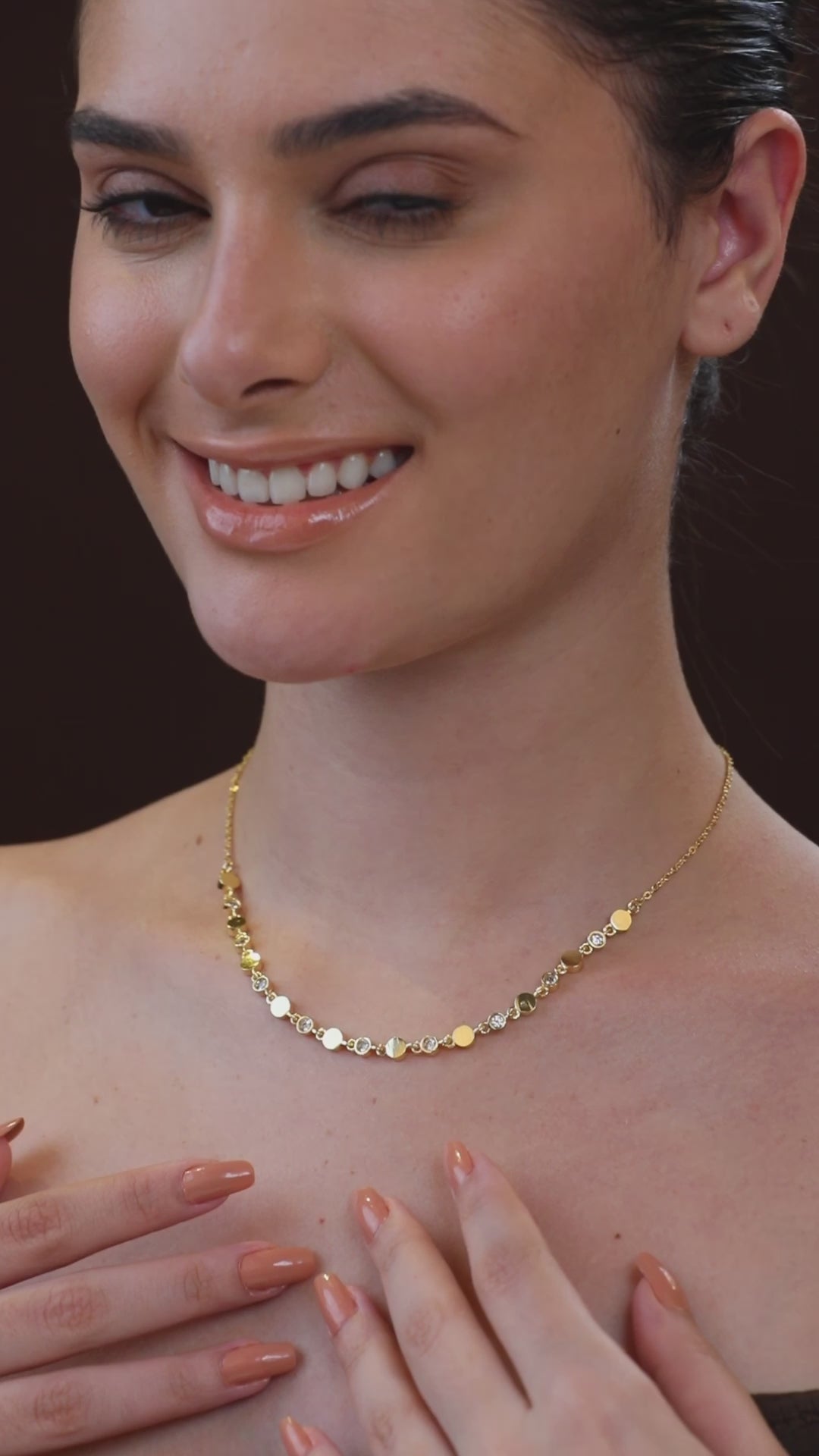 MINUTIAE Gold-Plated Minimal Necklace
