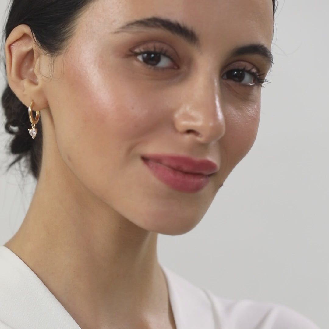 MINUTIAE Gold-Toned Circular Studs Earrings For Women's & Girl