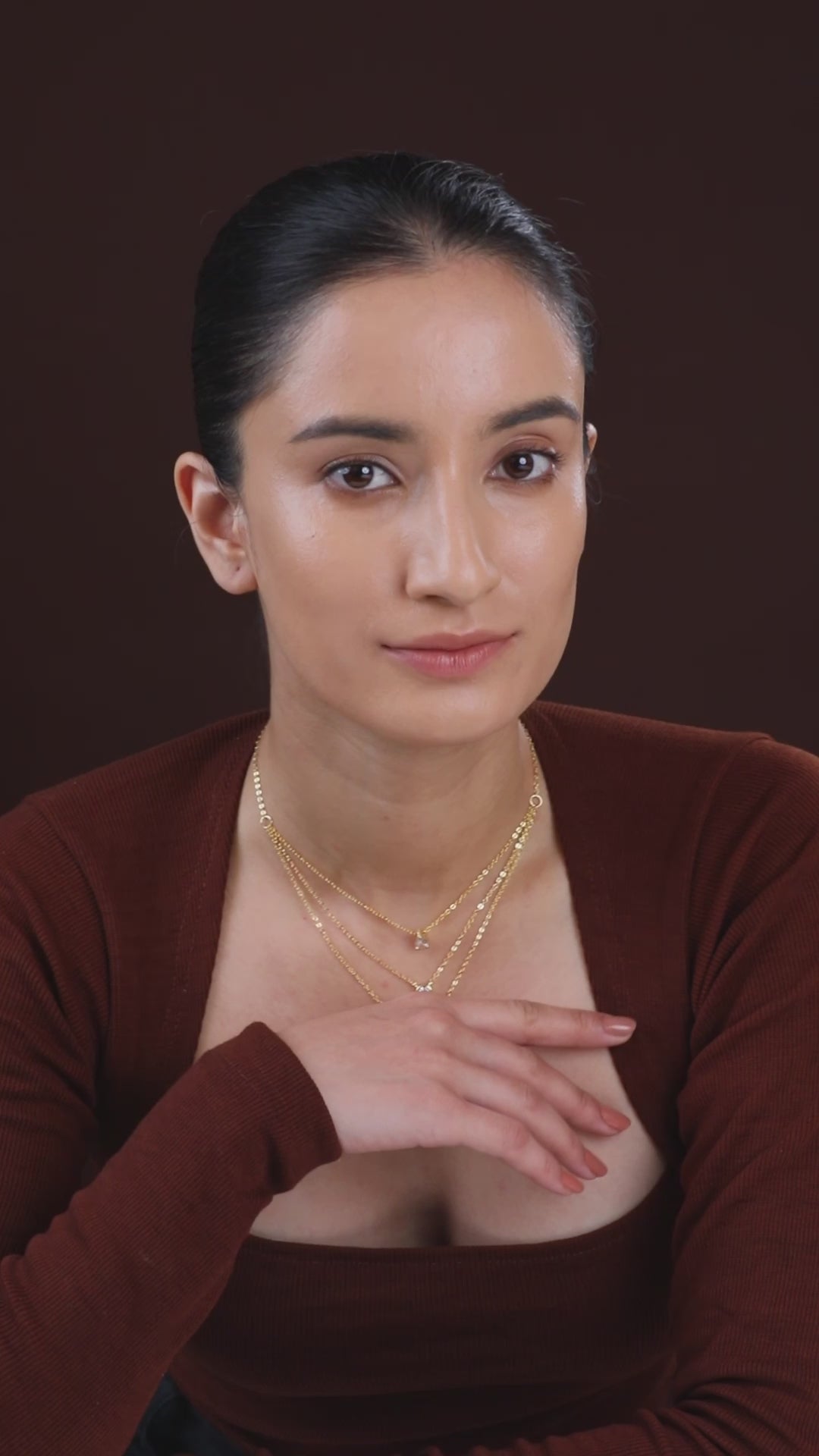 MINUTIAE Gold-Plated Layered Minimal Necklace