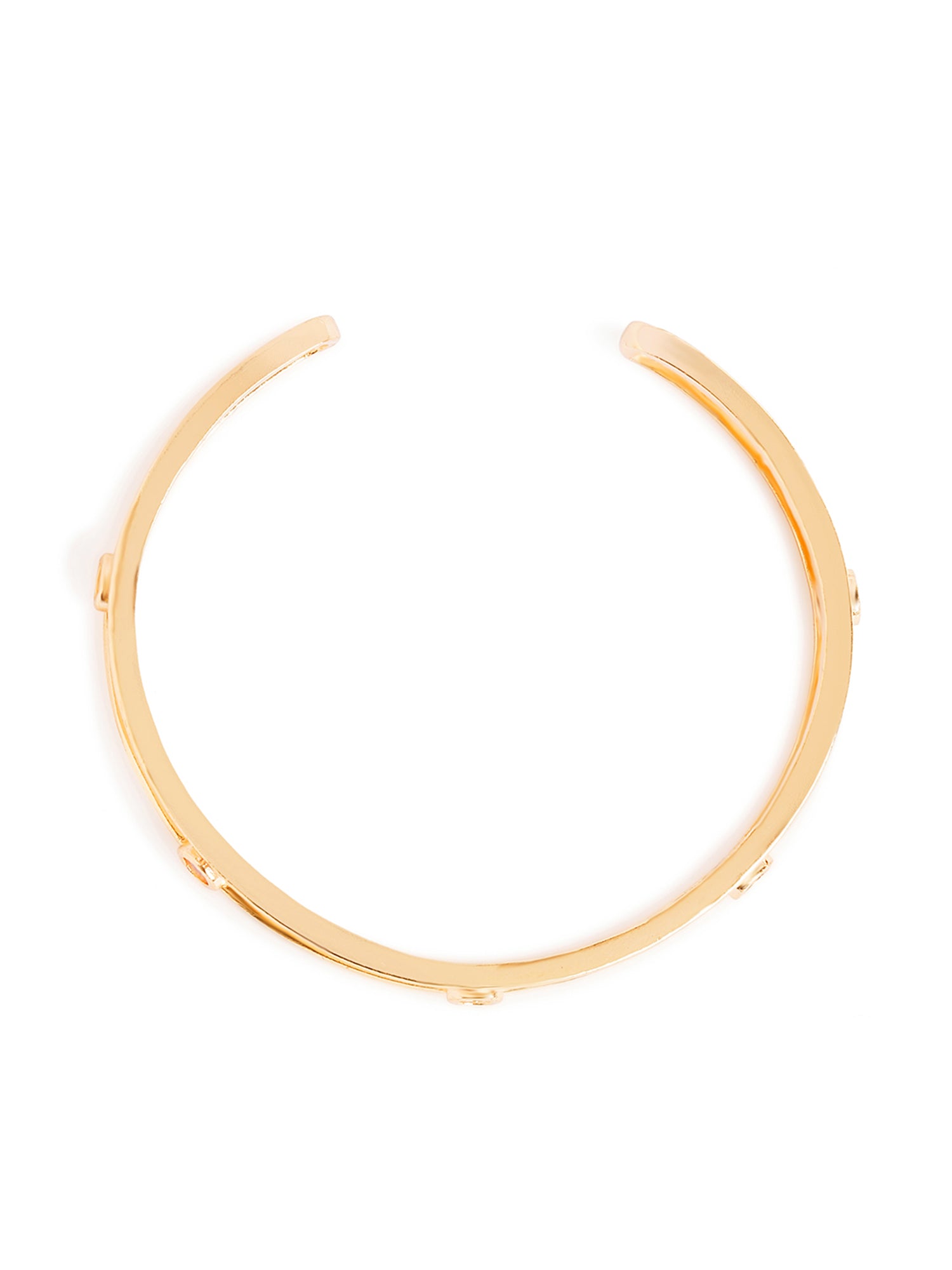 MINUTIAE Brass Gold-Plated Cuff Bracelet