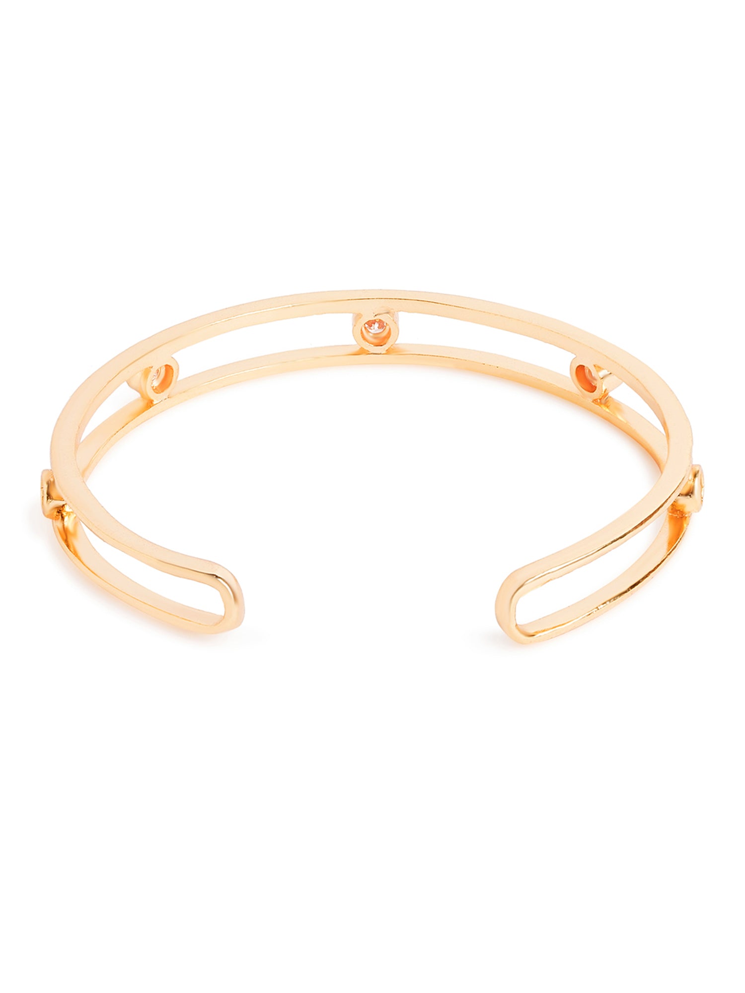 MINUTIAE Brass Gold-Plated Cuff Bracelet