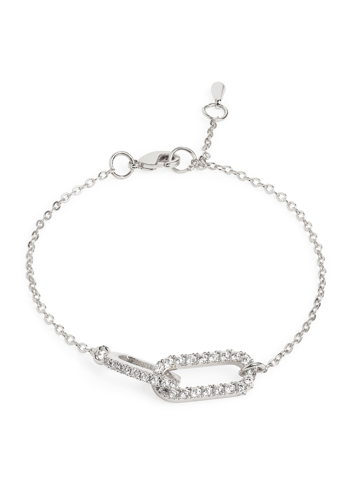 MINUTIAE Gold-Plated Crystals Link Bracelet