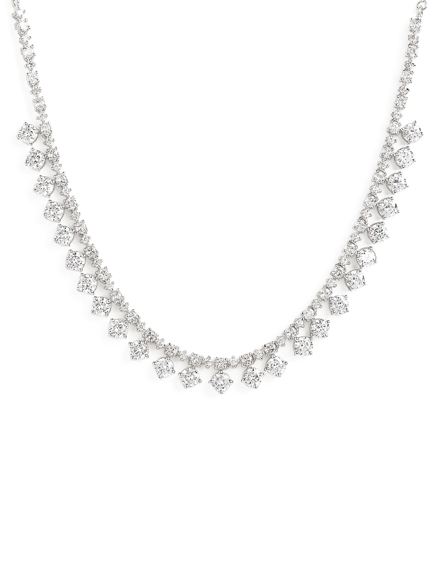 MINUTIAE Gold-Plated Crystals Studded Necklace