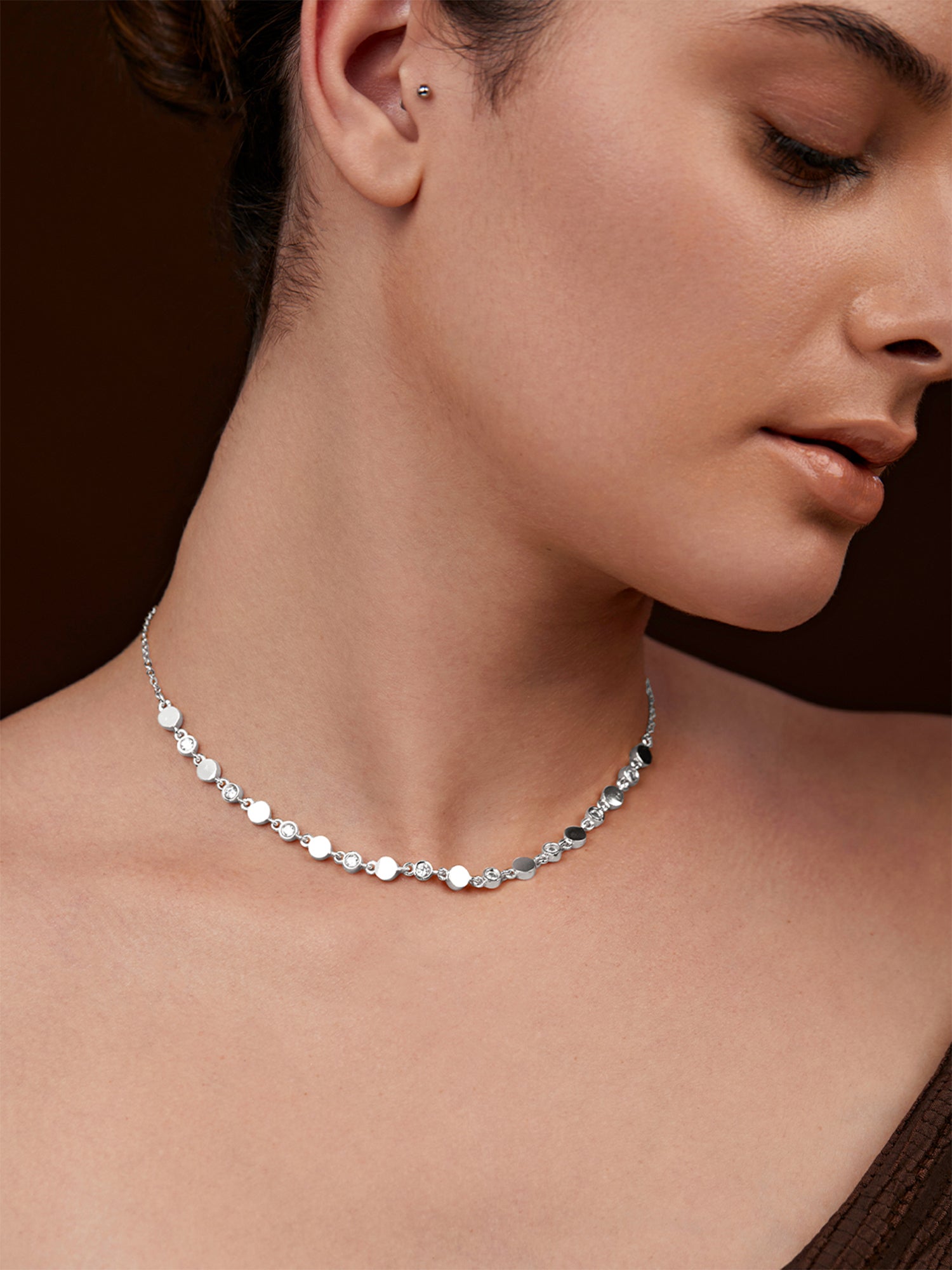 MINUTIAE Gold-Plated Minimal Necklace