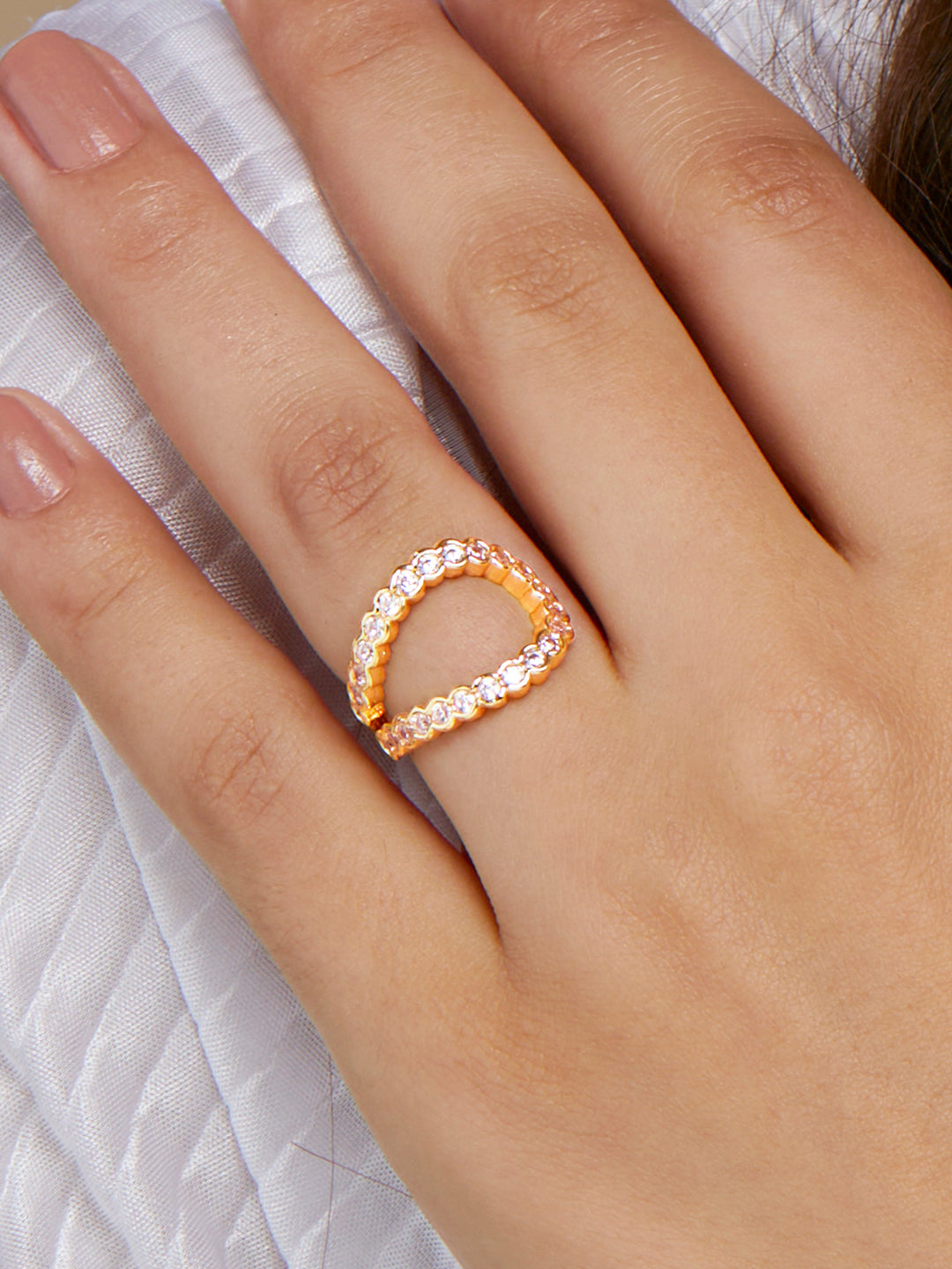Diamond Wave Ring