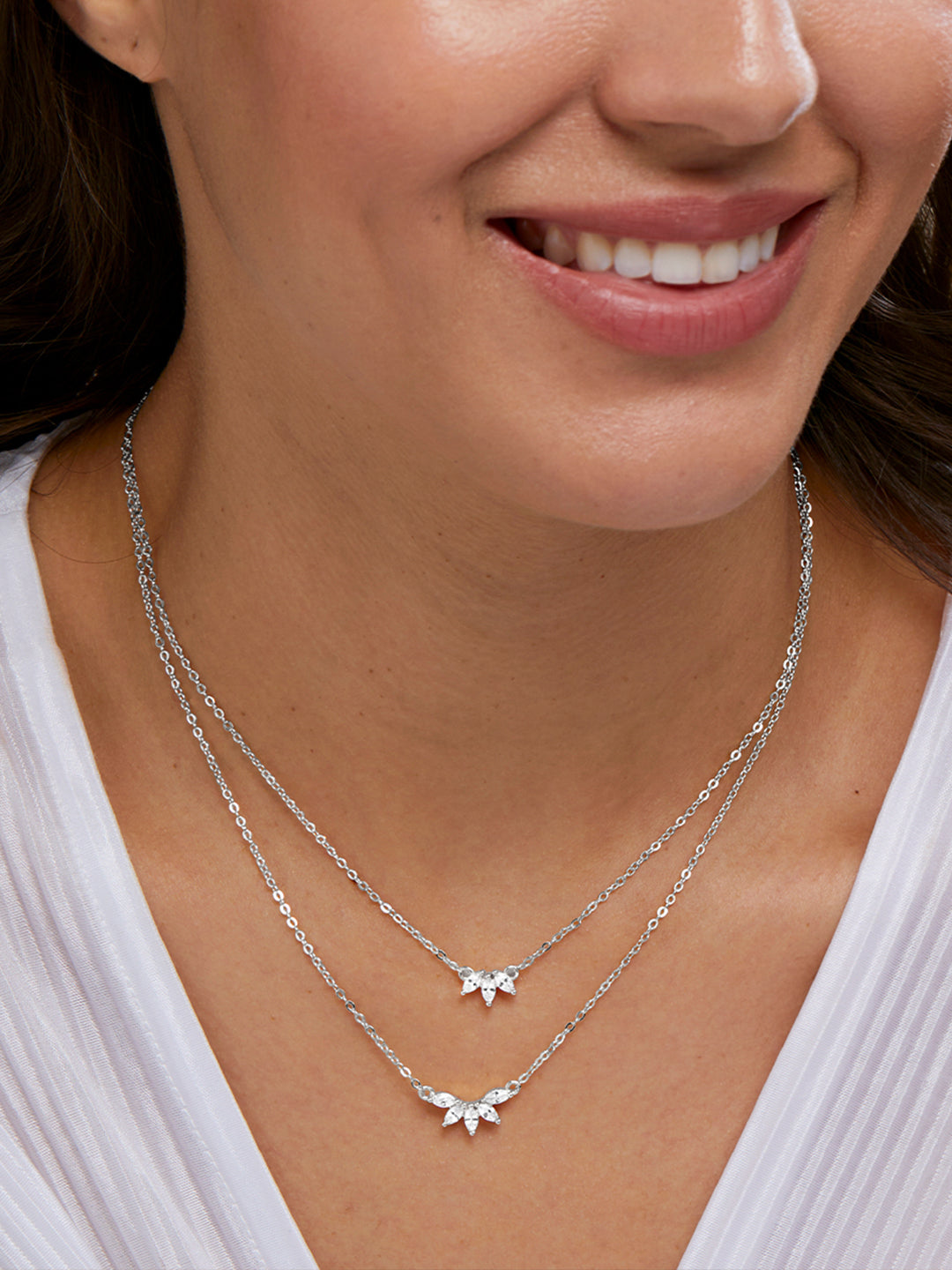 Marquis Shape Diamond Necklace