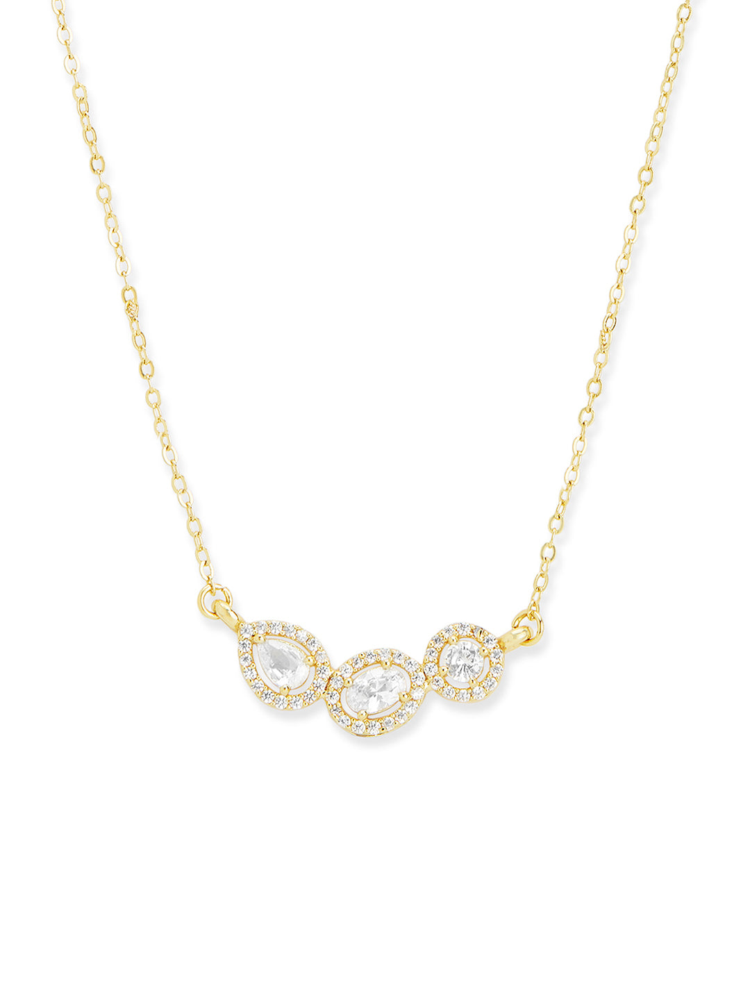Contemporary Style Diamond Pendant Necklace